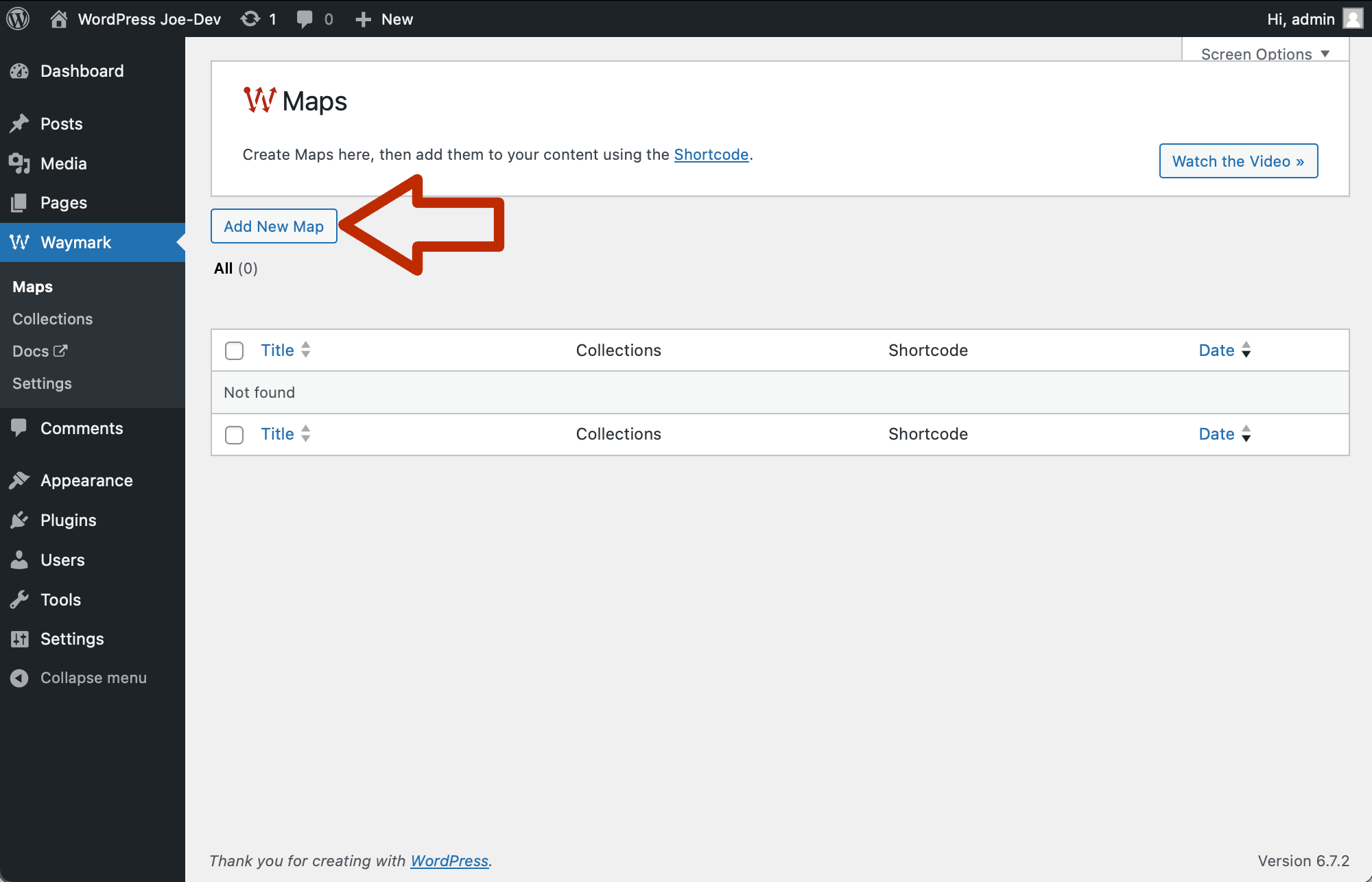 Creating Your First Map – Waymark